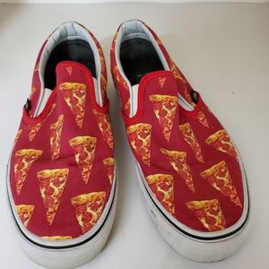 Pizza slip on vans 8.5